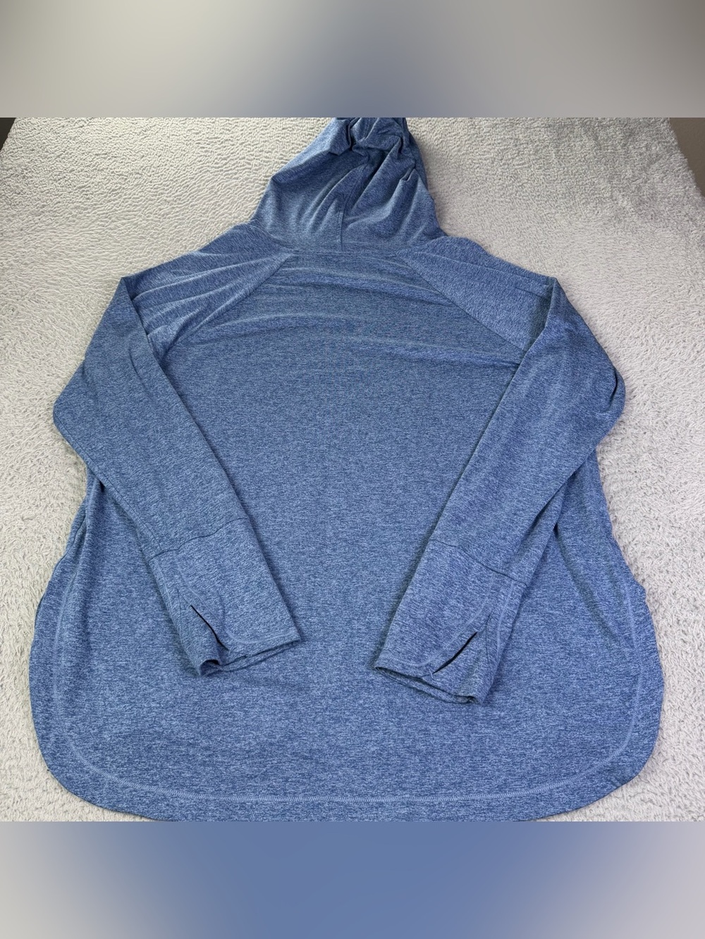 Athleta Uptempo Hoodie Sweatshirt Womens XL Blue Long Sleeve Athletic Relaxed - Picture 3 of 8